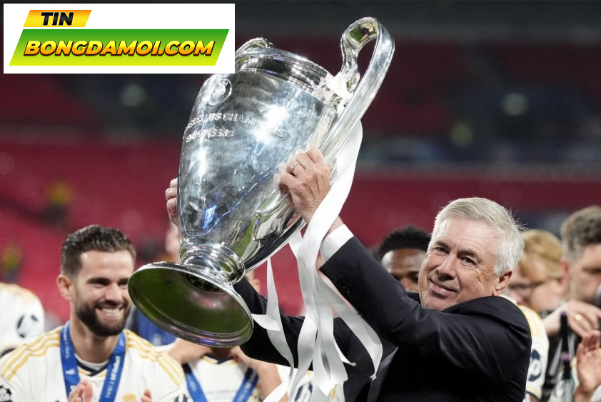 Ancelotti trở thành HLV thành công nhất lịch sử Cúp C1 (Ảnh: Getty).