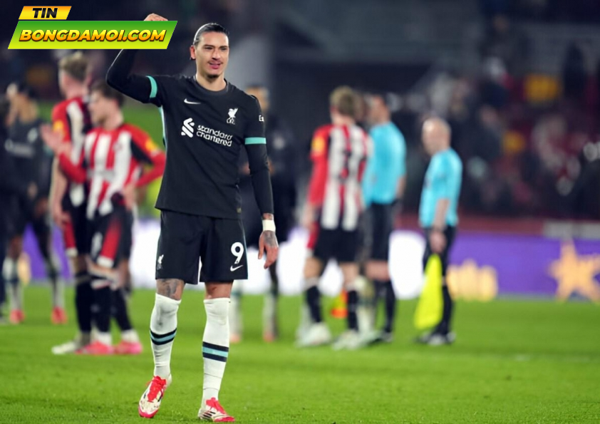 Nunez lập cú đúp giúp Liverpool giành trọn 3 điểm trước Brentford.