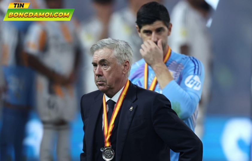 Ancelotti lạc quan với tình hình hiện tại cùng Real Madrid. Ảnh: Getty