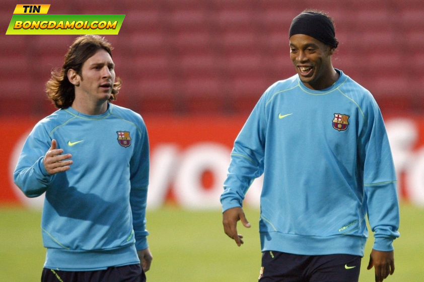 Messi luôn biết ơn sự chỉ bảo của Ronaldinho trong những ngày đầu của sự nghiệp