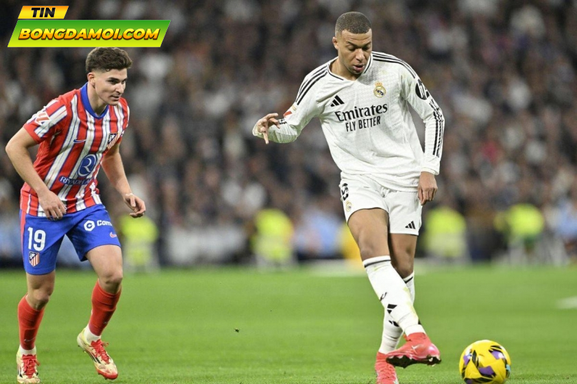 Mbappe Ghi Bàn Giúp Real Madrid Cầm Hòa Trong Trận Derby Madrid Kịch Tính